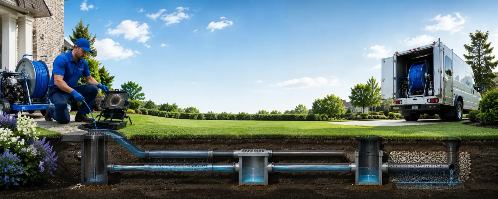 Outdoor drain cleaning information for Victor, CA